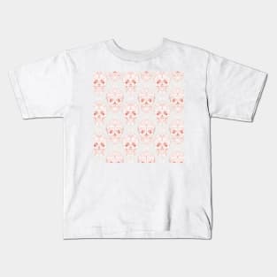 Blushing rose skulls Kids T-Shirt